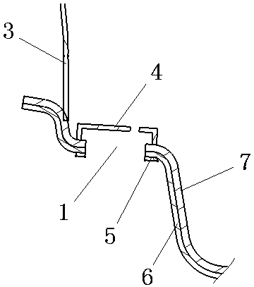 A matching structure of an automobile seat belt interface and a carpet