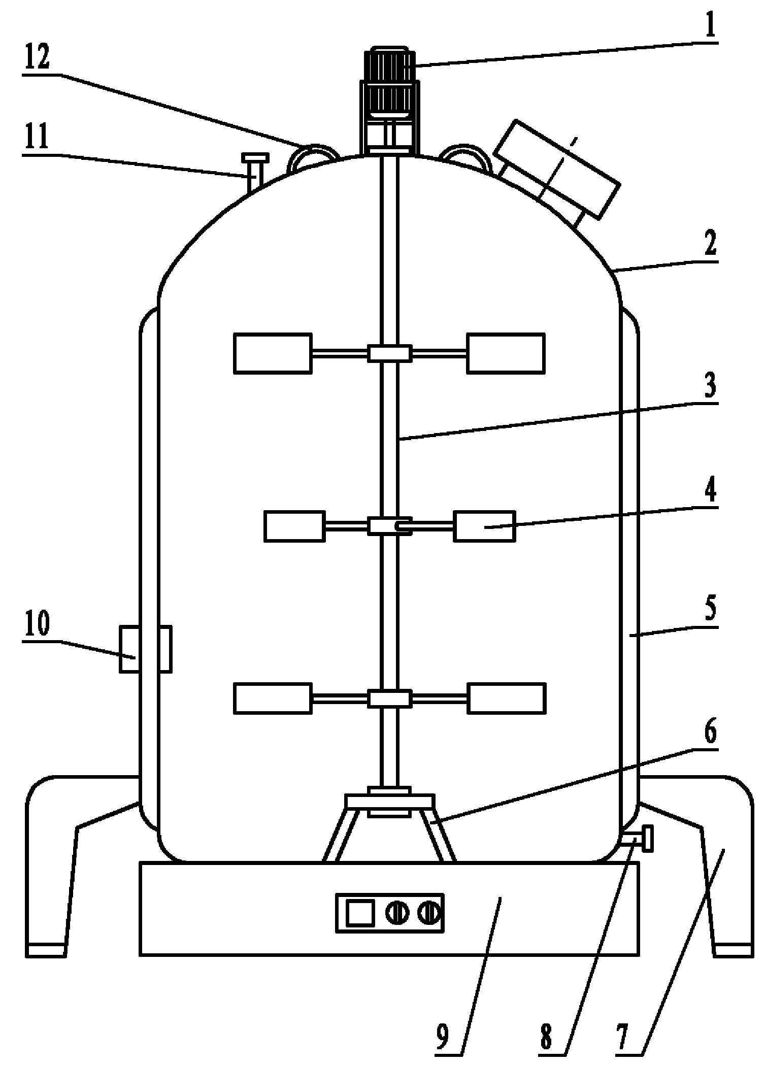 Material mixed fermentation device