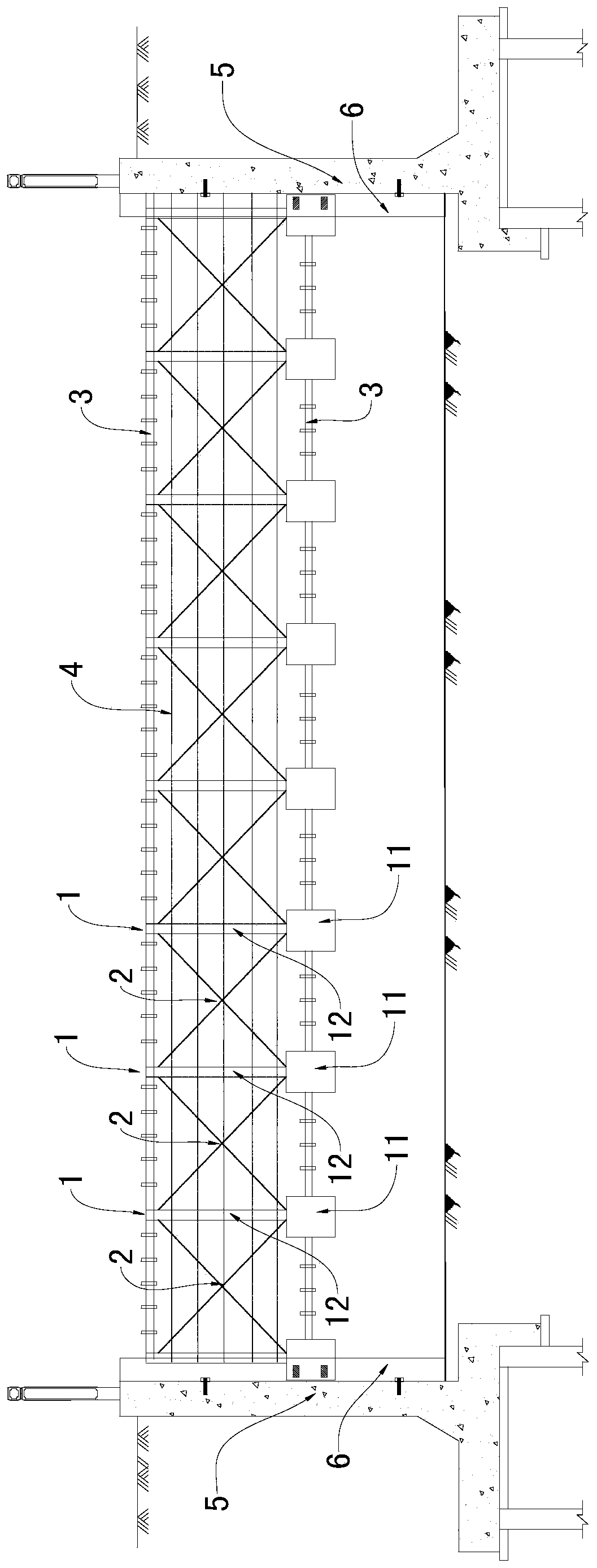 Telescopic overwater trash holding device