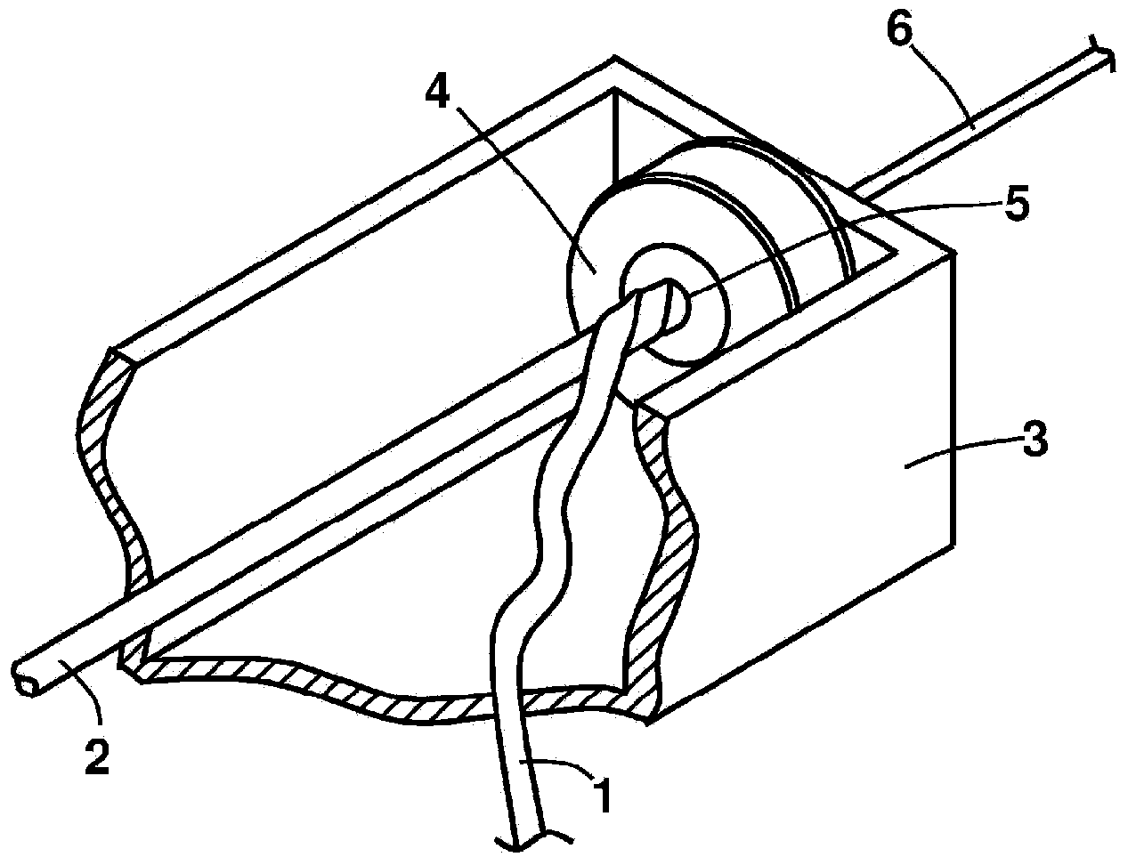 Band-shaped lubricating material for dry wiredrawing and process for producing same