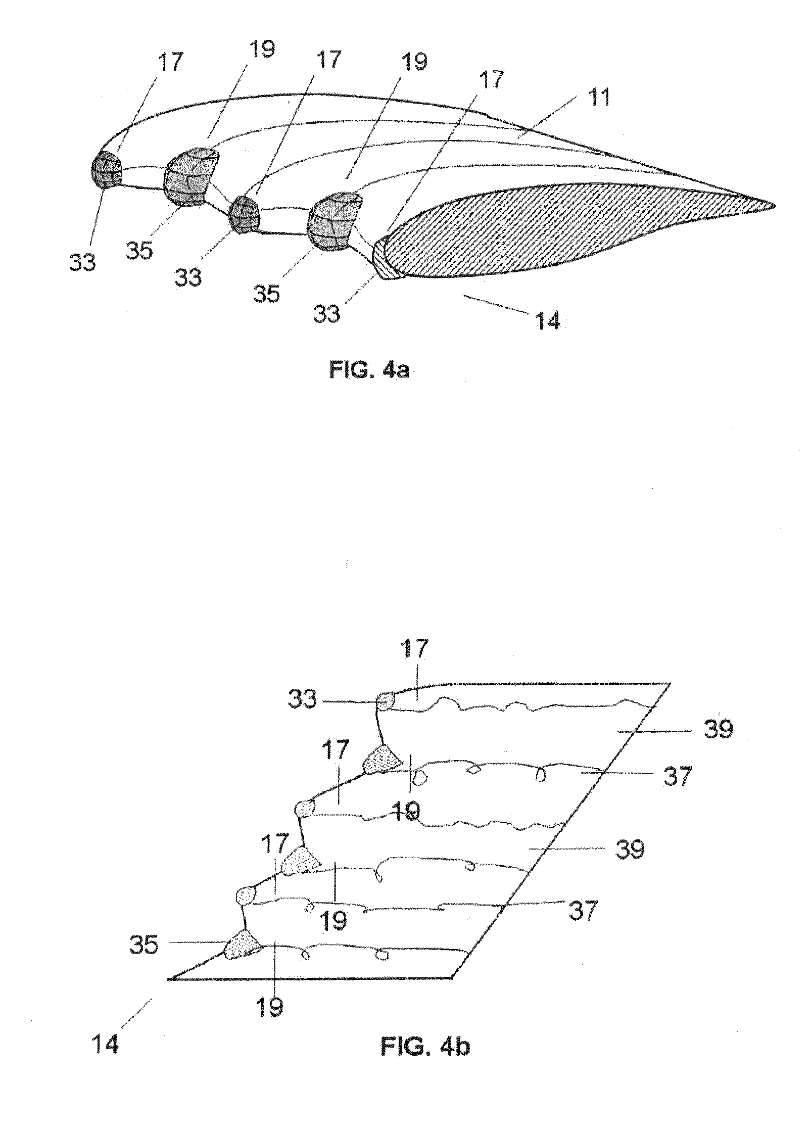 Aircraft tail surface with a leading edge section of undulated shape