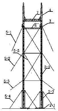 A telescopic arm sealing net spanning frame