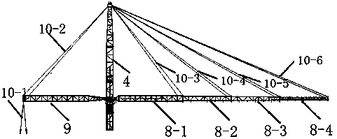 A telescopic arm sealing net spanning frame