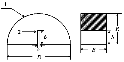 Rock type-I fracture crack speed and fractal dimension determination method