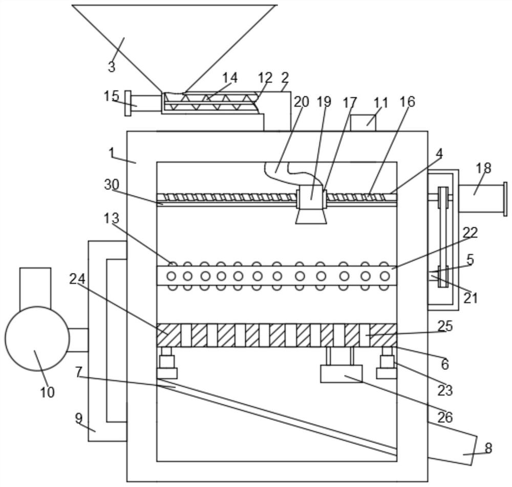 Hulling and polishing machine with quantitative conveying capacity function for rice processing