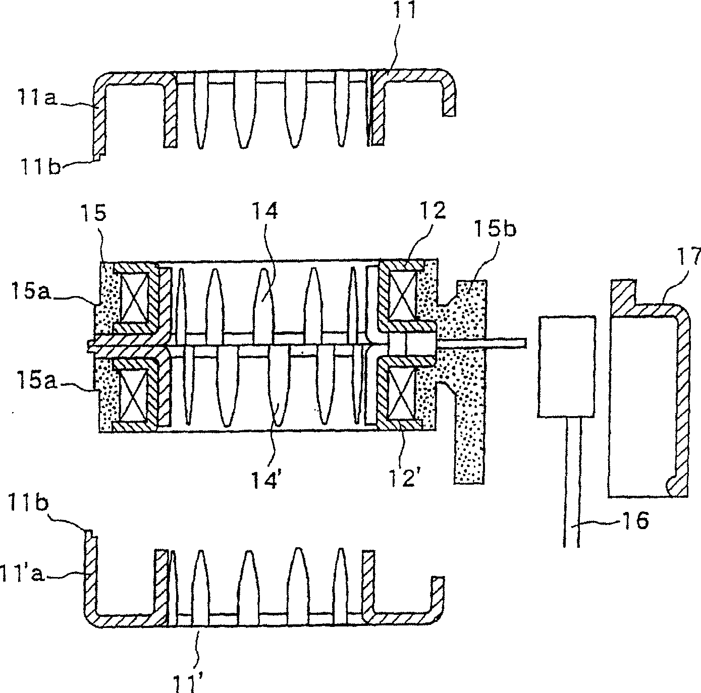 Electromagnetic coil of step-by-step motor of electric valve