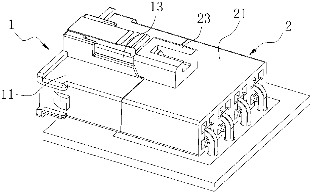 Electric connector and connector combination with electric connector