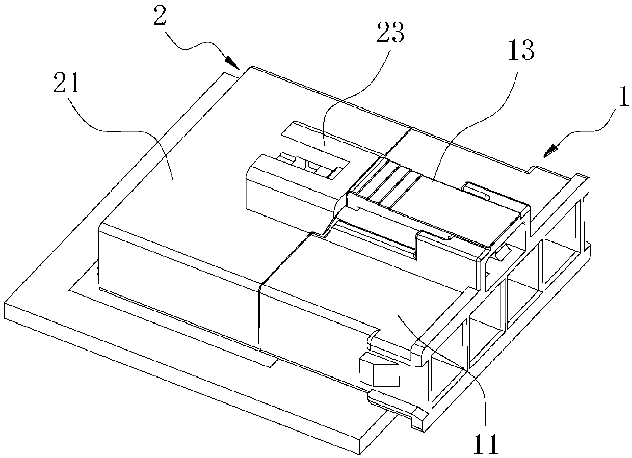 Electric connector and connector combination with electric connector