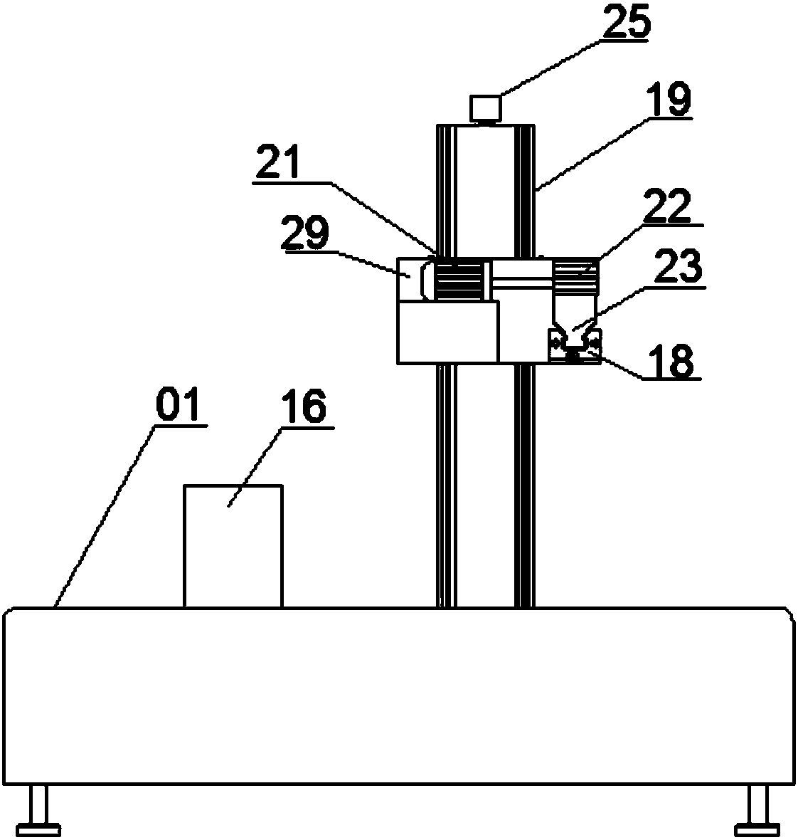 Transmission device for cutting of columns by plasma