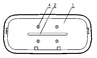 Remote controller battery bin cloth strip mounting device and mounting method thereof