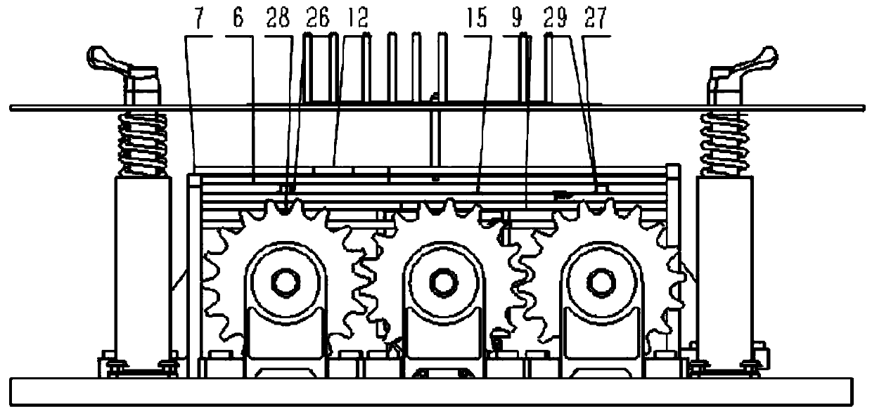 A double-cam self-locking foot massager