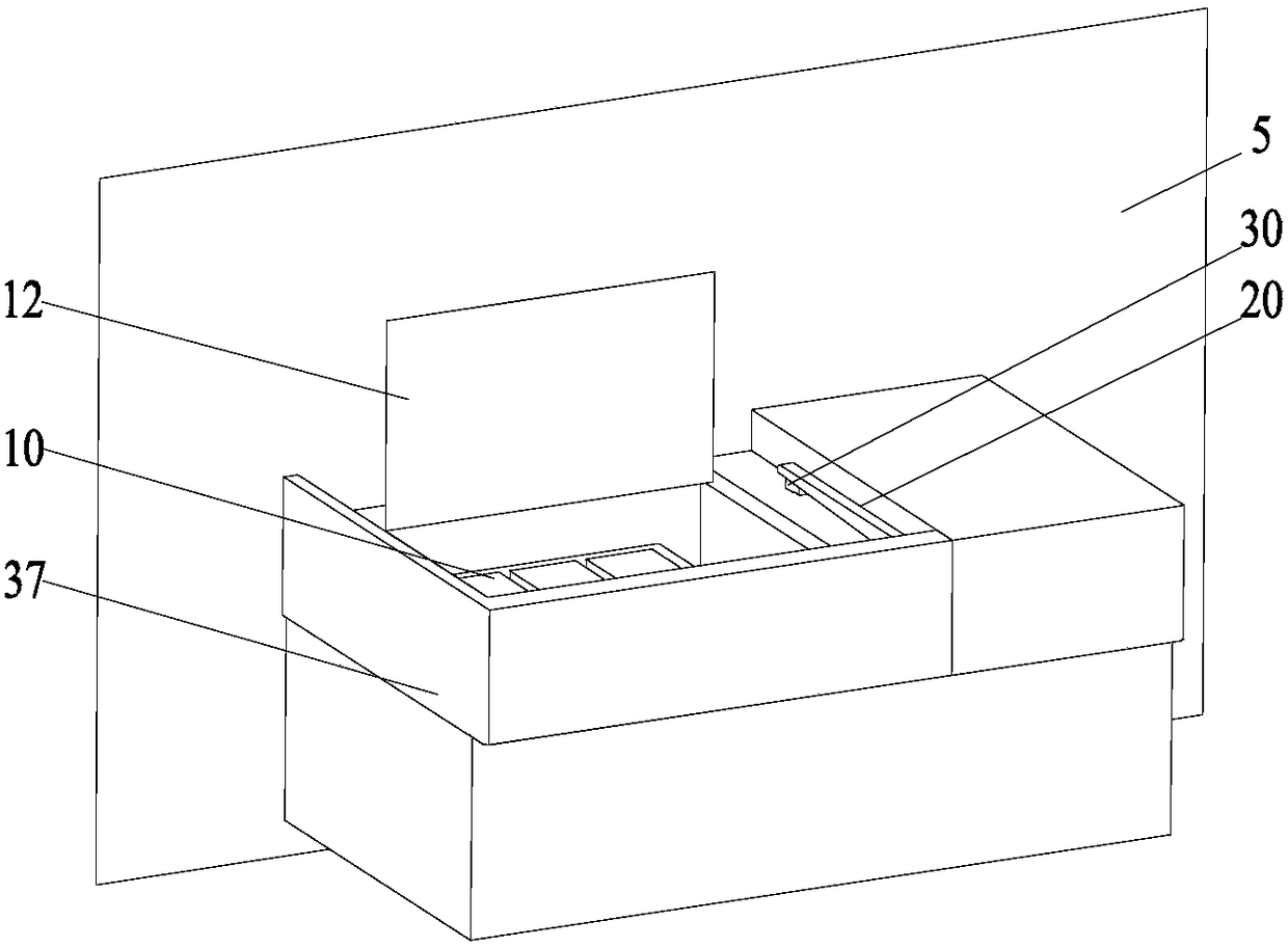 A barcode scanning device for blood preservation cold storage