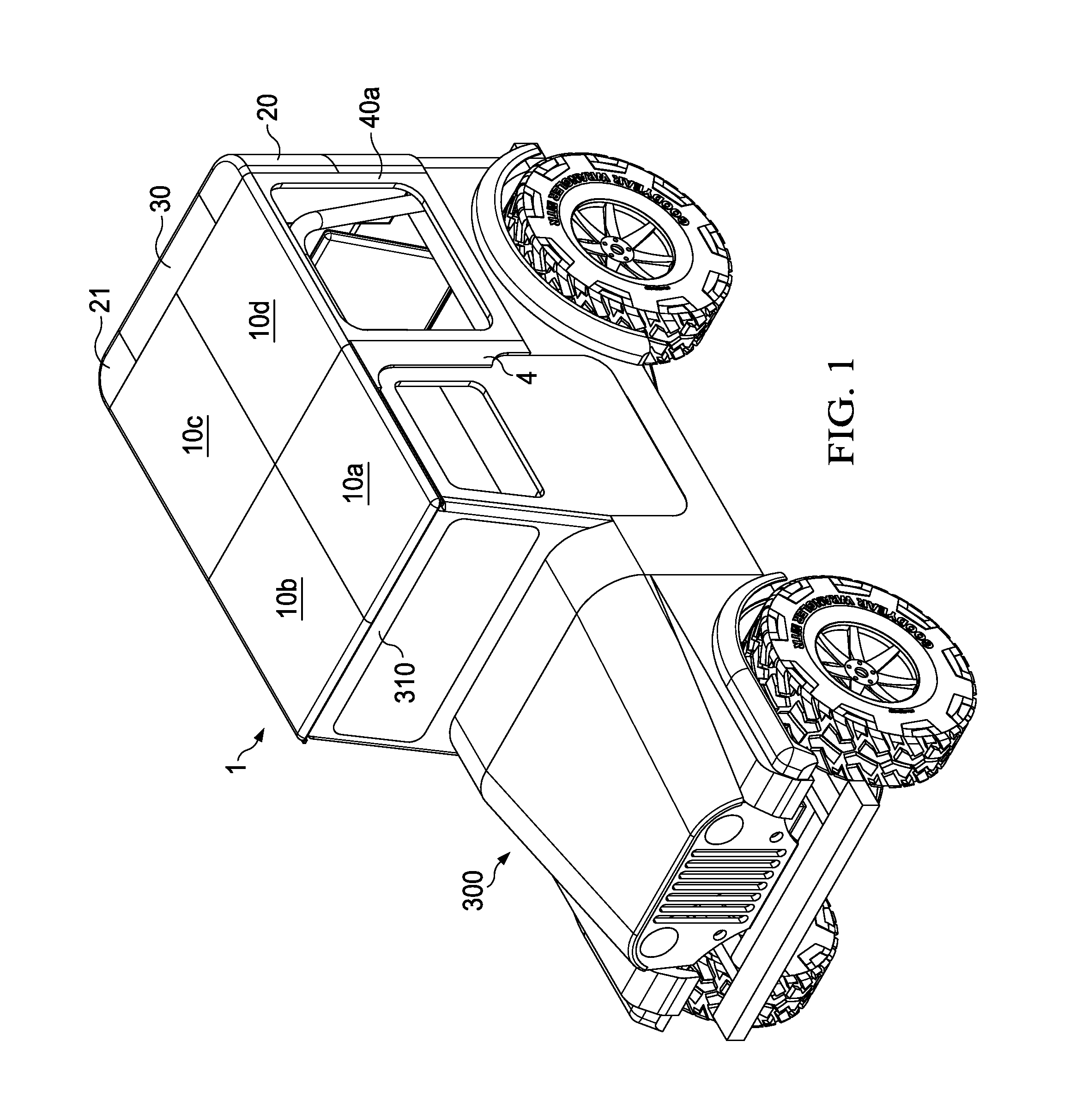 Collapsible hard top for sport utility vehicle