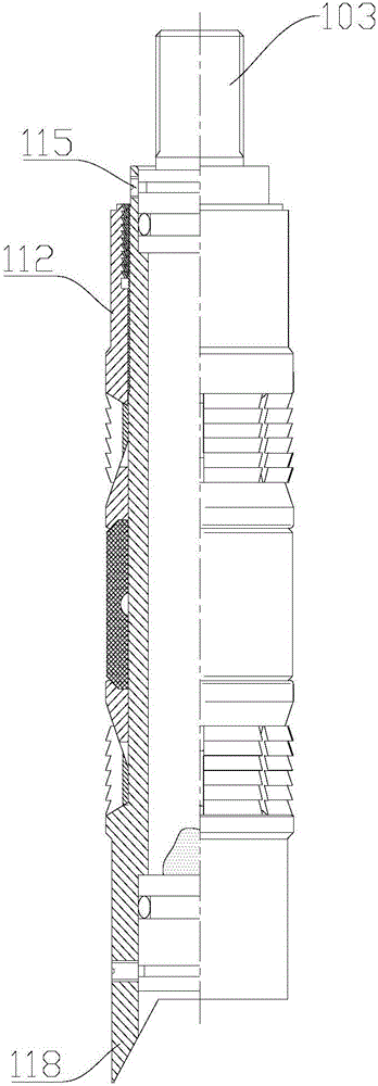 Shaft cast-plugging device and mounting method thereof