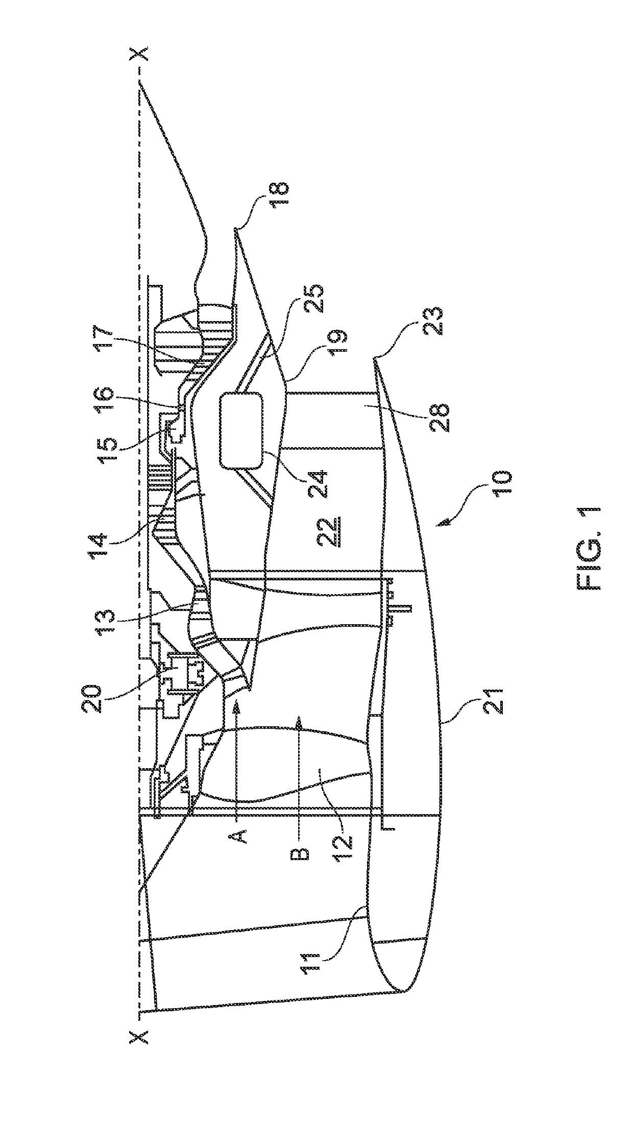 Gas turbine engine having an air-oil heat exchanger