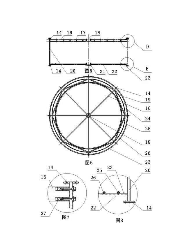 Large-wind sail vertical rotation type wind power generation tower