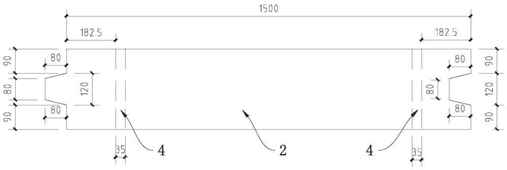 Gantry crane prefabricated foundation and mounting method thereof