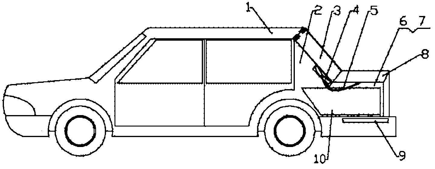 Transformable three-carriage sedan car