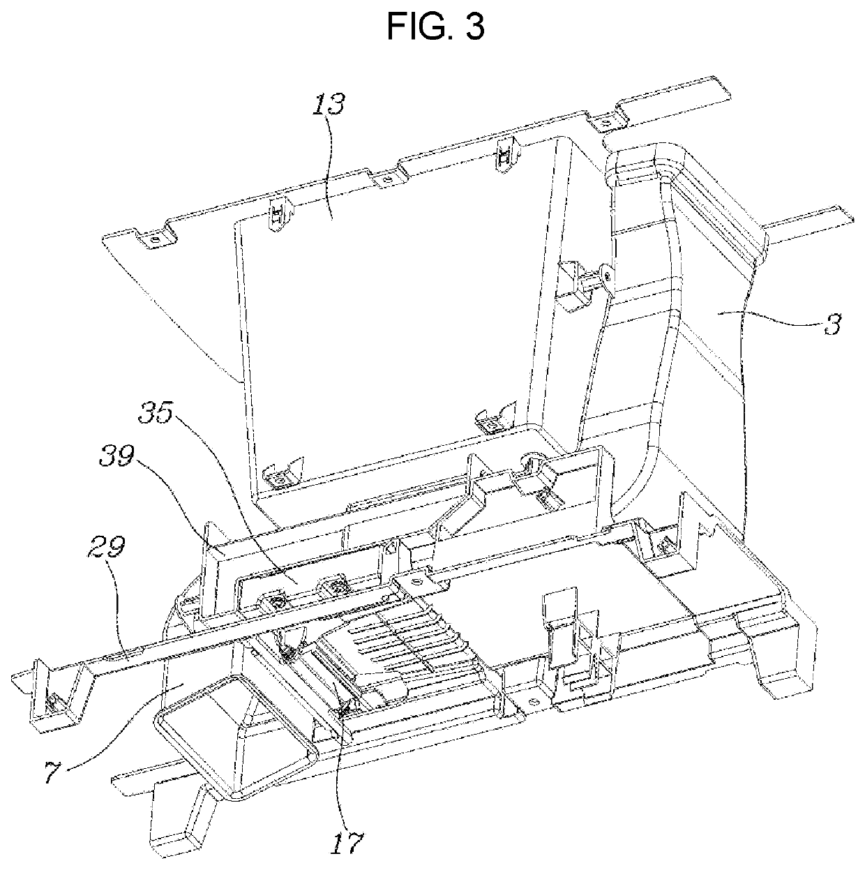 Control method for vehicle with moving console system