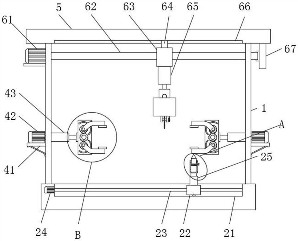 Iron metal pipe positioning and cutting device and working method thereof