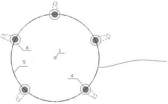 High-frequency interference protection ground electrode and its embedding method