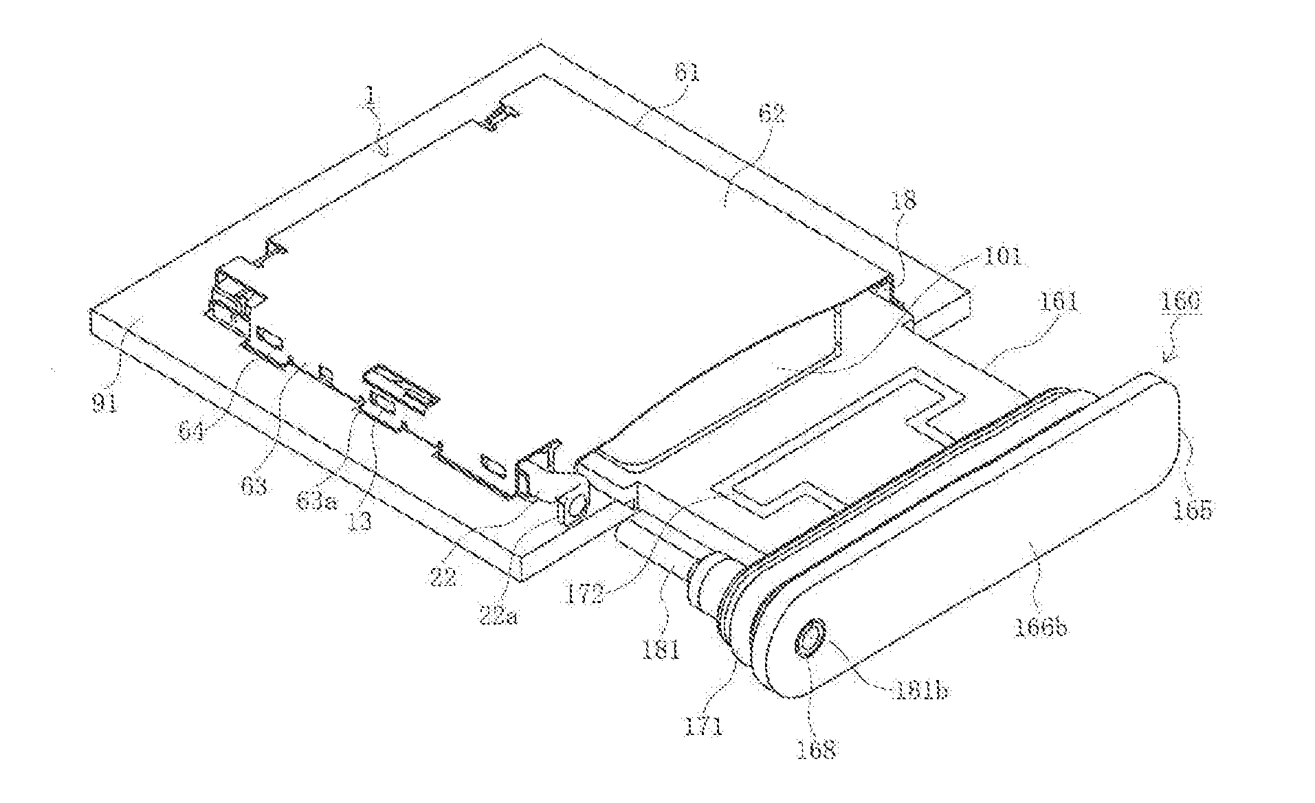 Card holding member and card connector set