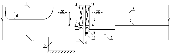 Ship lift navigable ship draft standard improving method