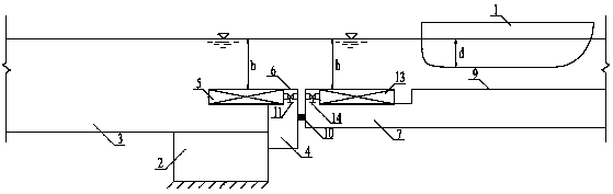 Ship lift navigable ship draft standard improving method