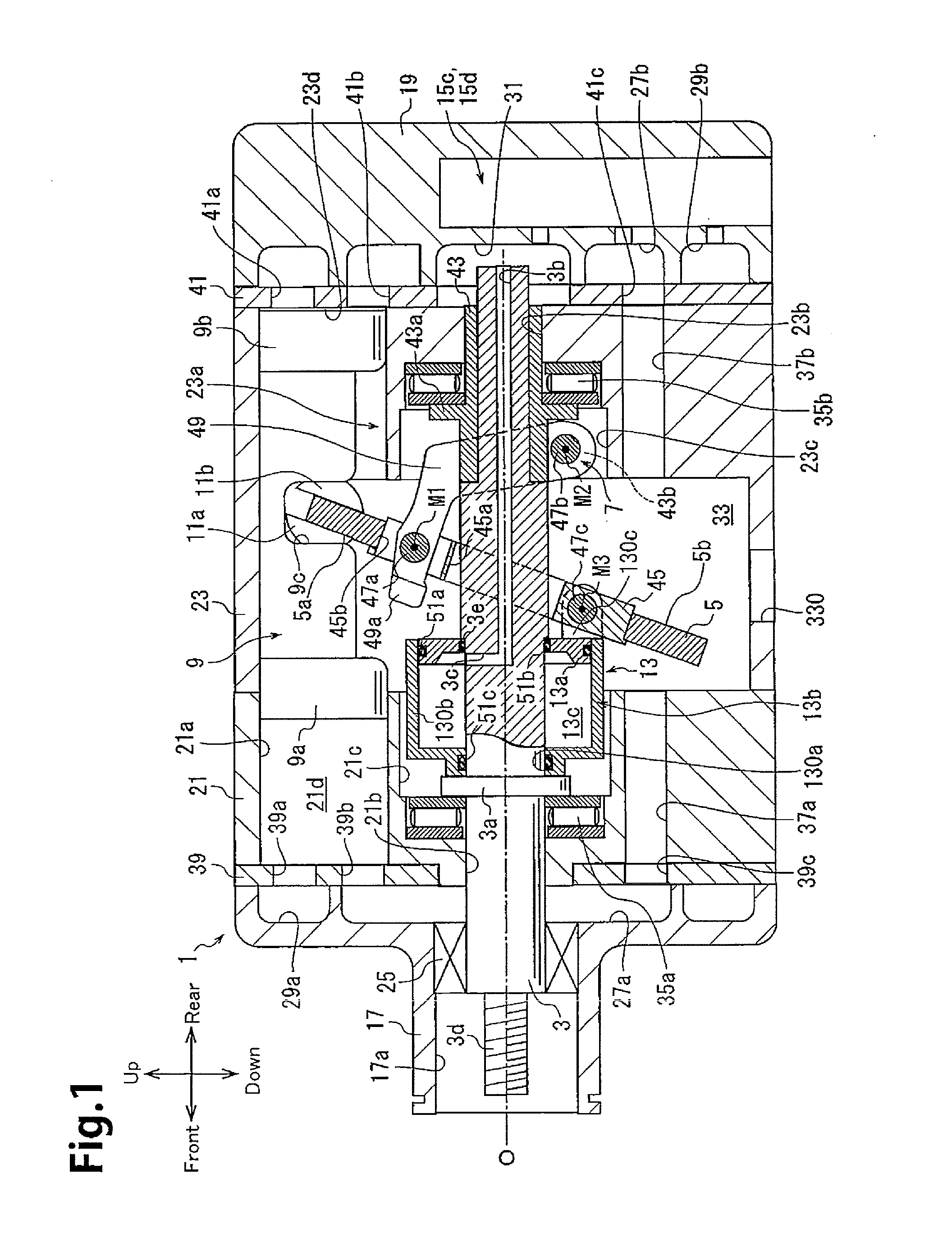 Variable displacement swash plate compressor