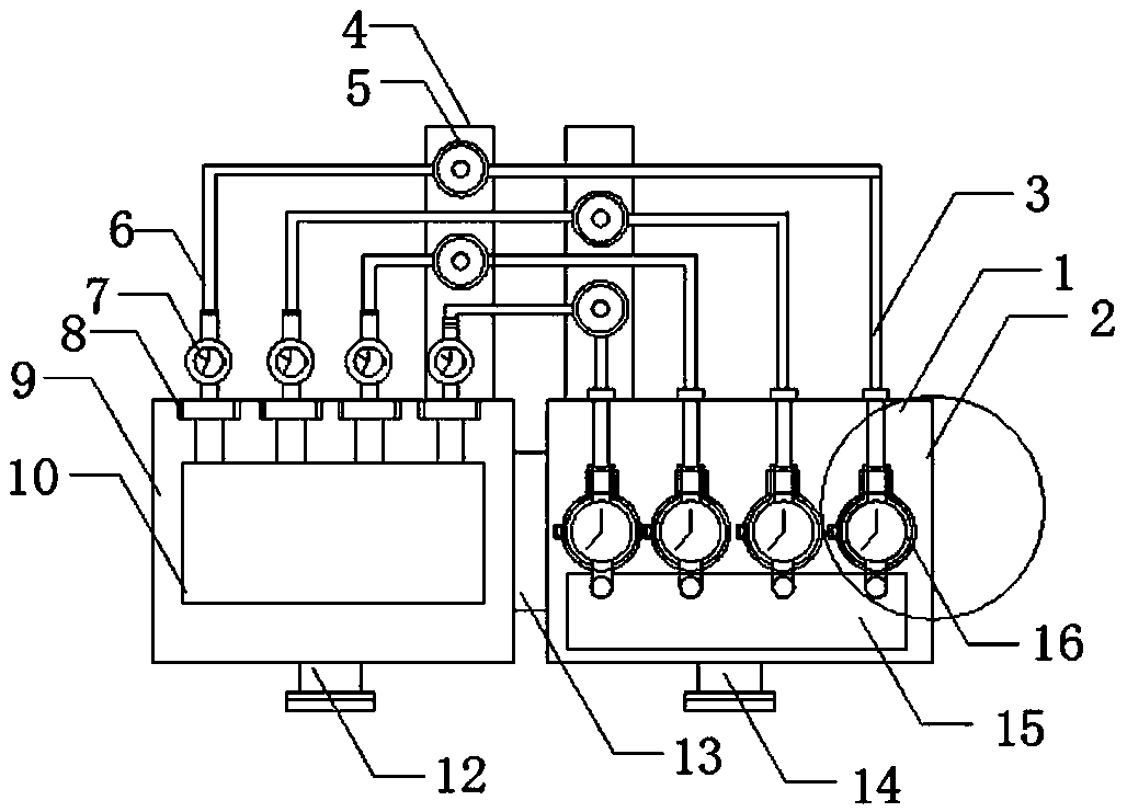 Oil-gas lubrication casting system