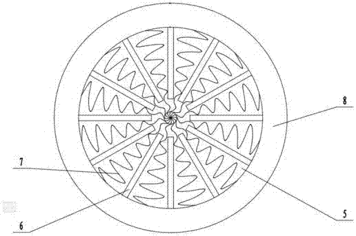 Rotary type LED garden ornamental lamp