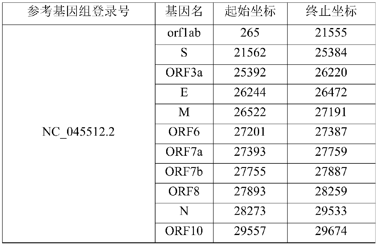 Novel coronavirus variation analysis method and application