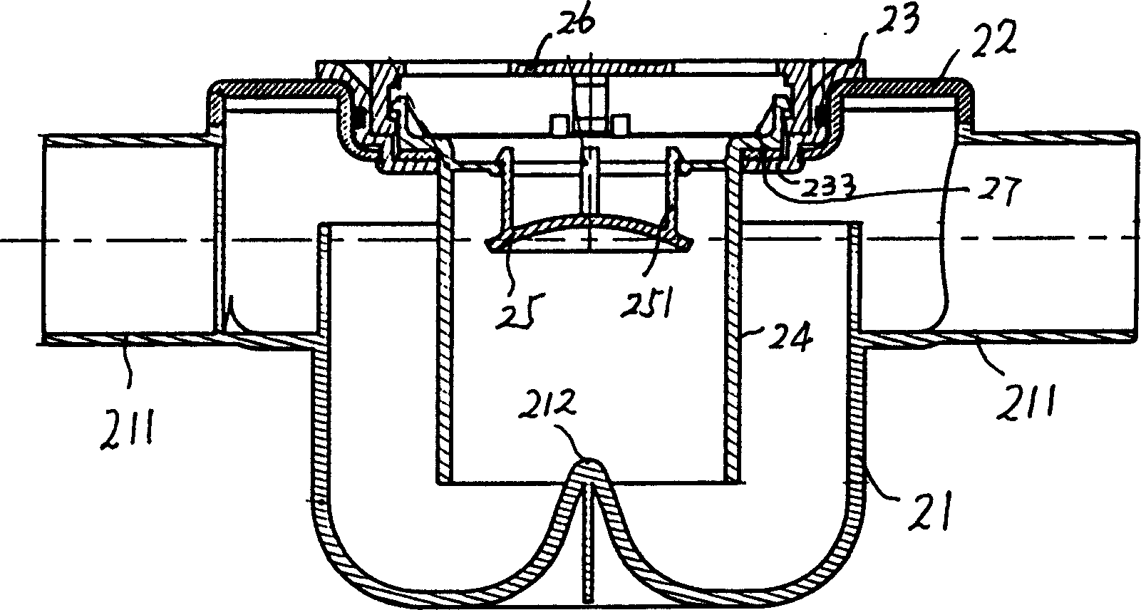 Odour-proof floor drain