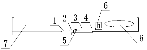 A pool bottom structure for producing ultra-clear glass