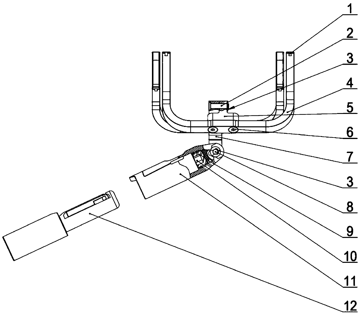 Fixing support capable of realizing automatic holding