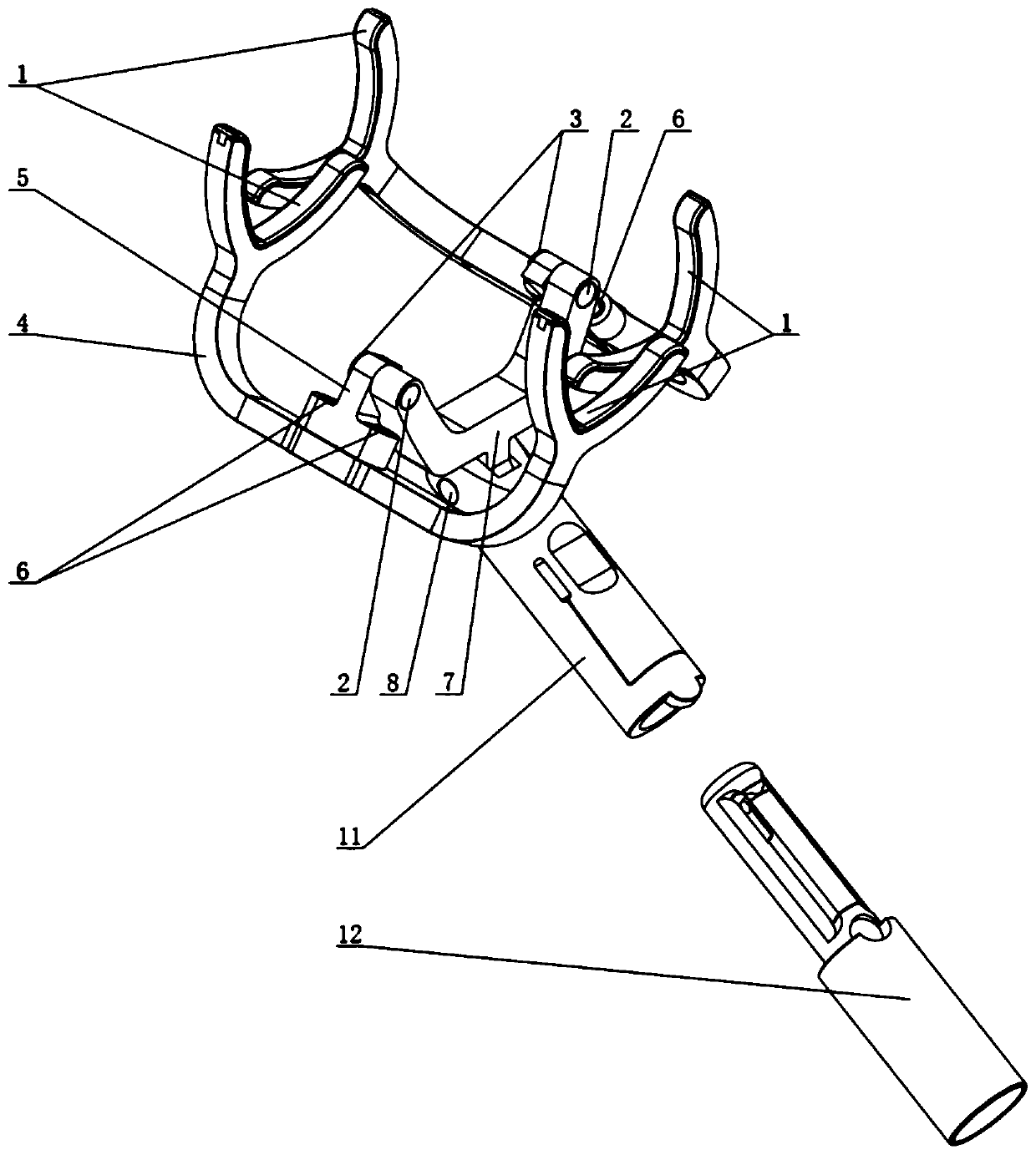 Fixing support capable of realizing automatic holding