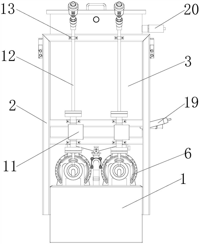 Water supply system of food processing equipment