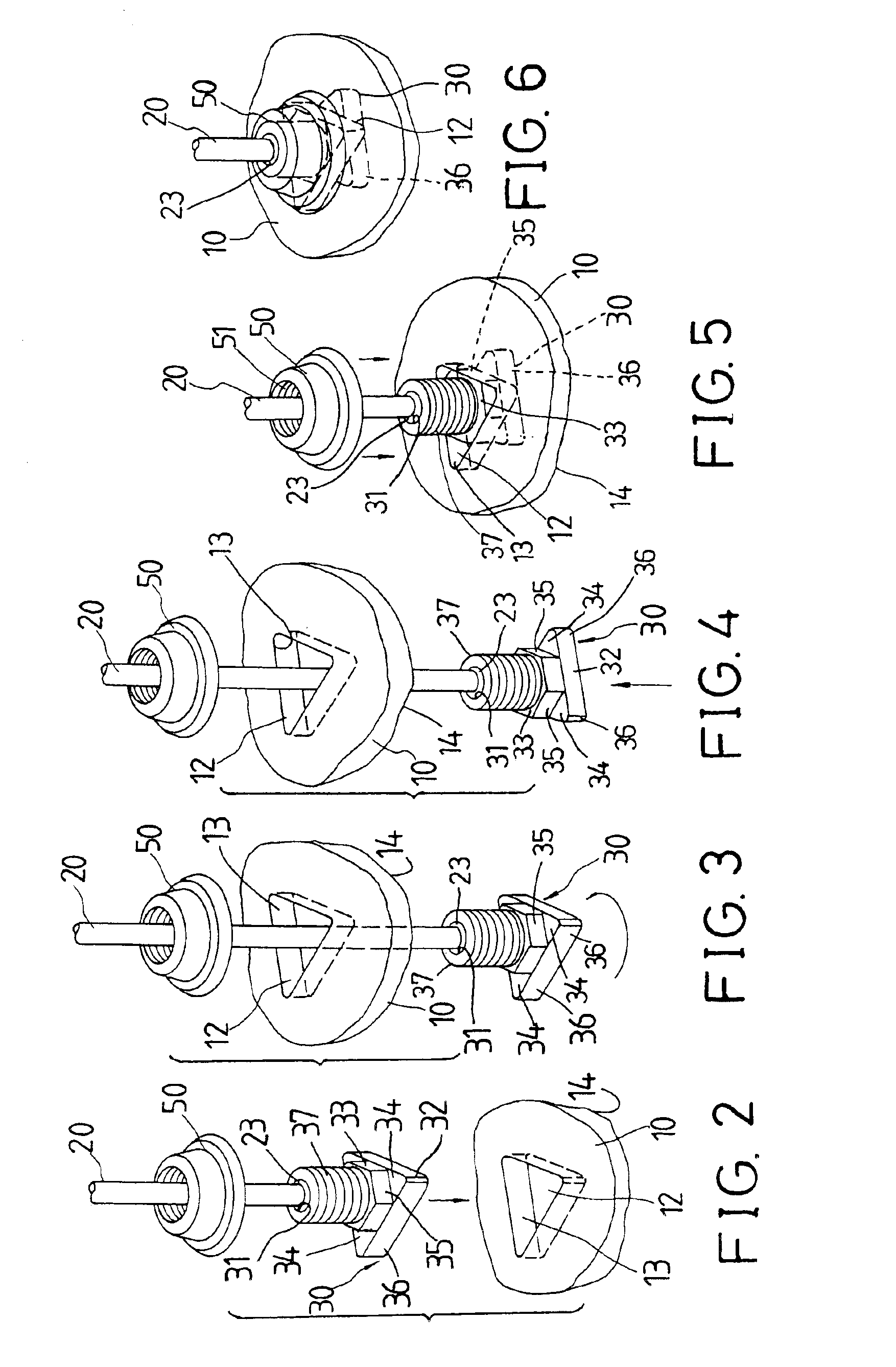 Wheel having detachably securing spokes