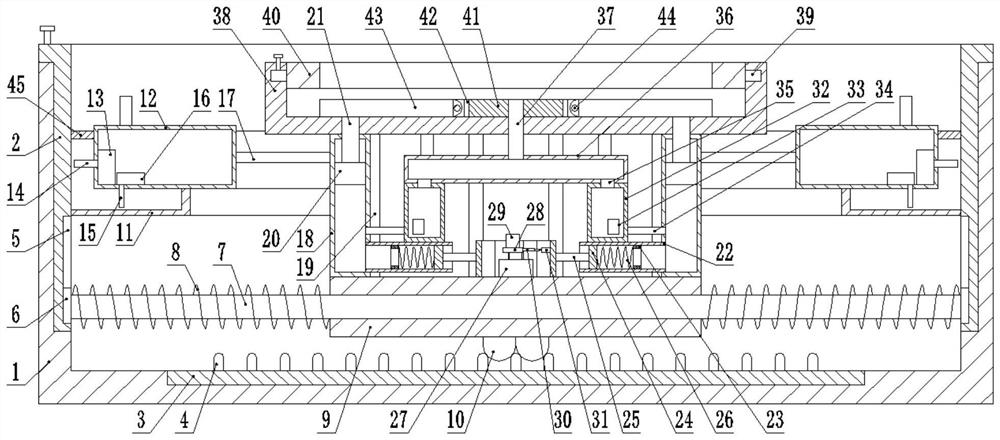 Civil engineering structure anti-seismic test device with adjustable vibration direction