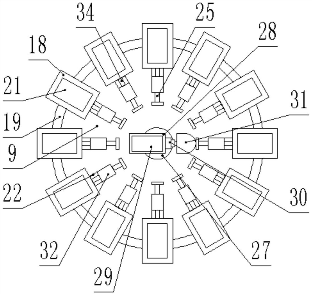 Civil engineering structure anti-seismic test device with adjustable vibration direction