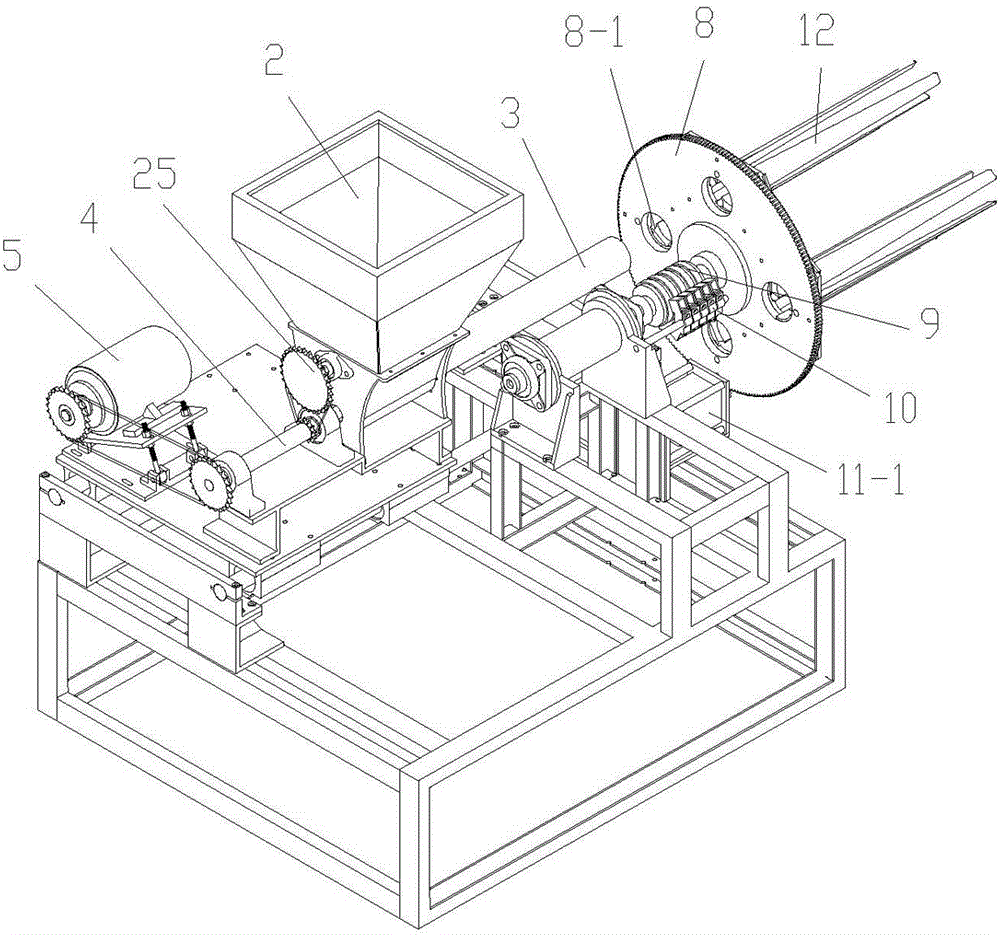 Automatic edible mushroom stick bagging bagging machine