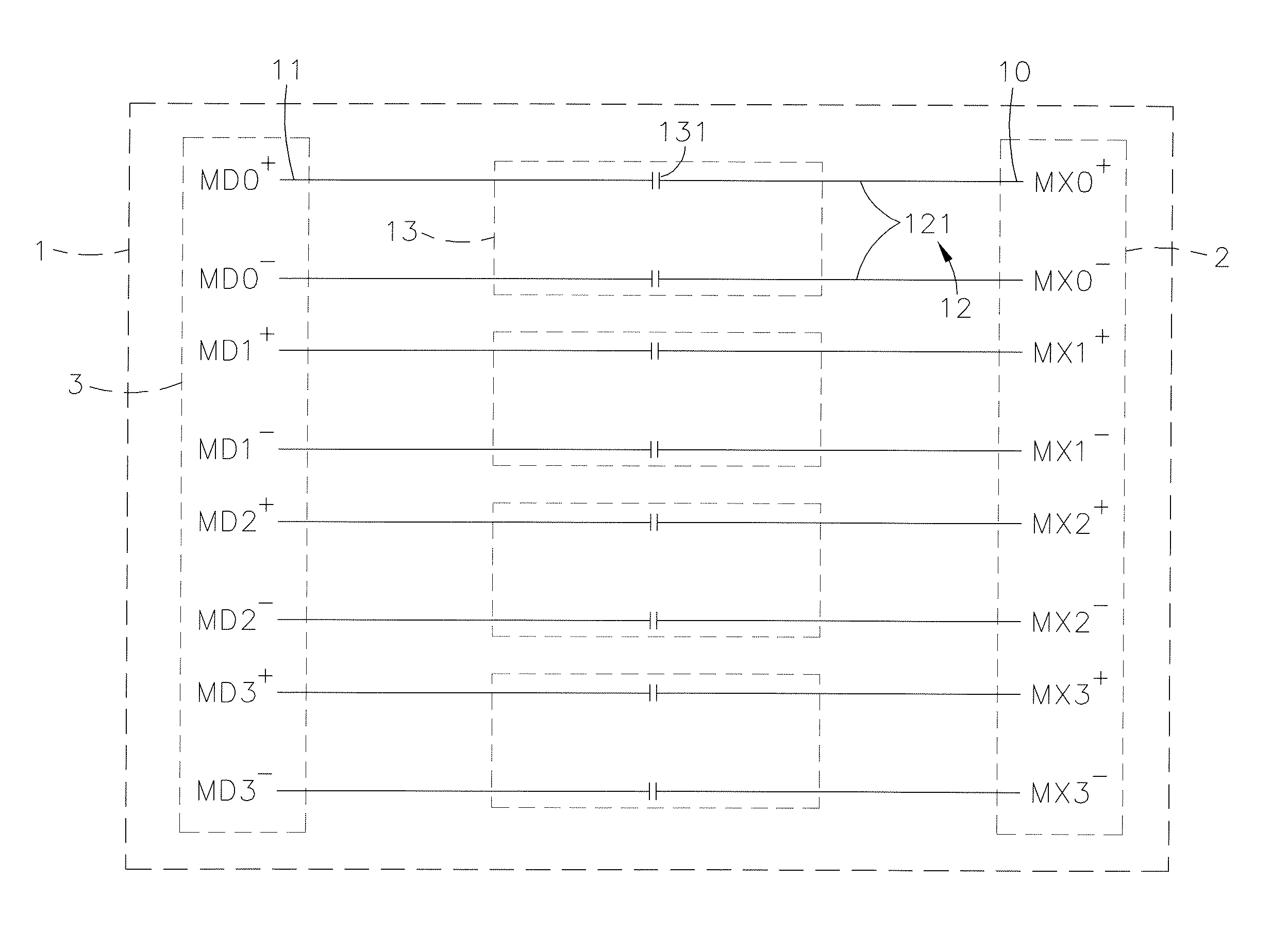 Network signal coupling circuit assembly