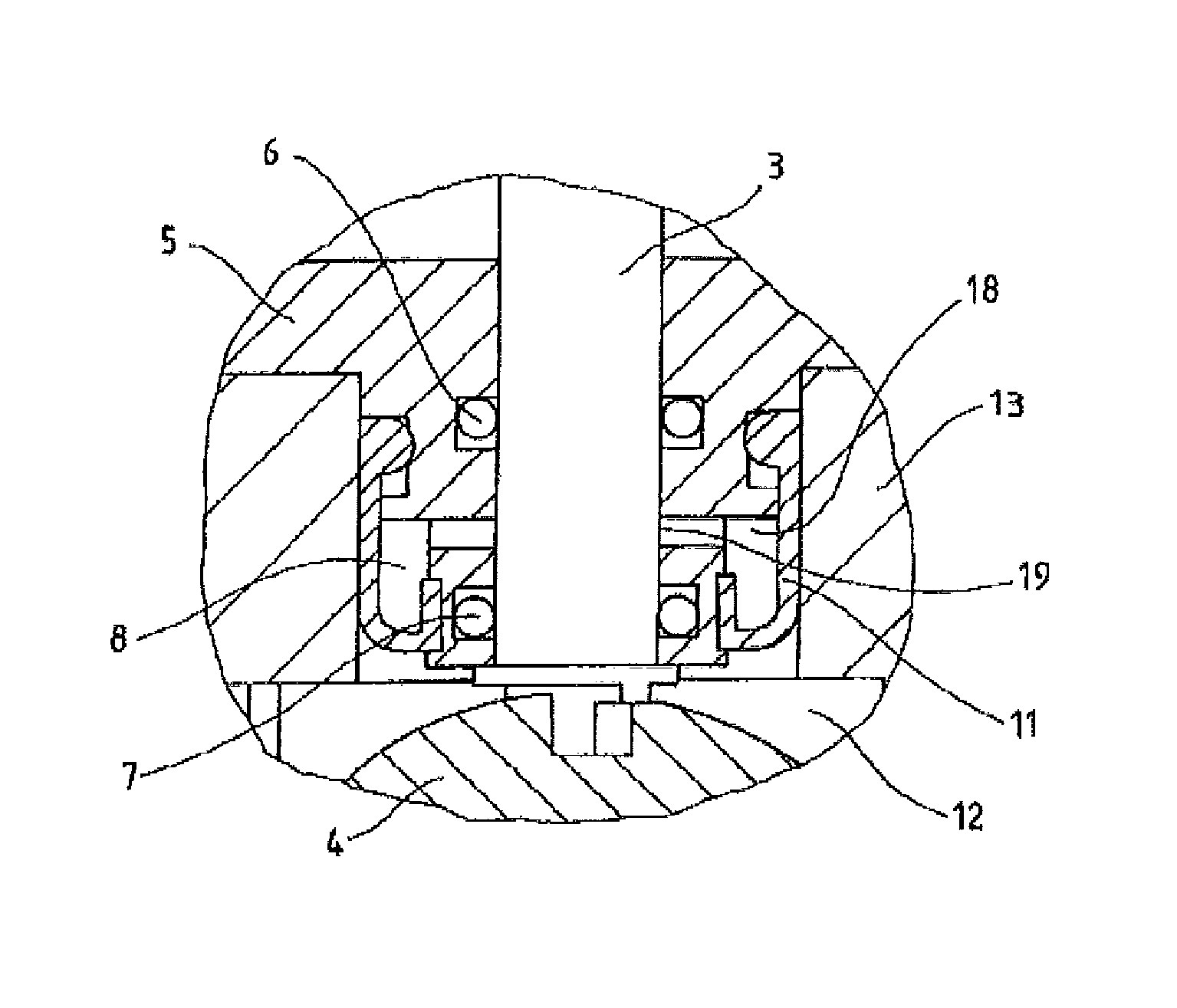 Ball valve having an external seal arrangement, particularly for use in motor vehicle refrigerant circuits