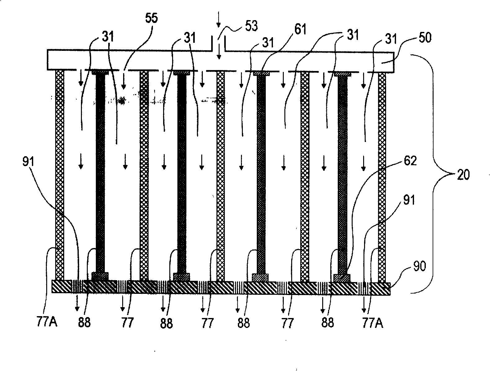 Plasma case for thin film production in enormous quantities