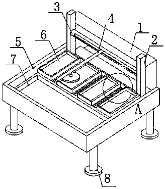 Polishing and buffing device used for wood boards