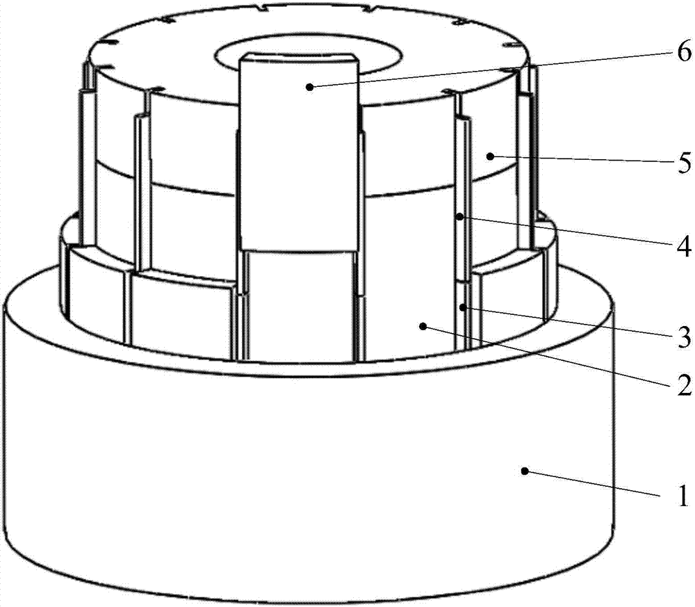 Permanent magnet installation tool and permanent magnet installation method of electromagnetic actuator rotor