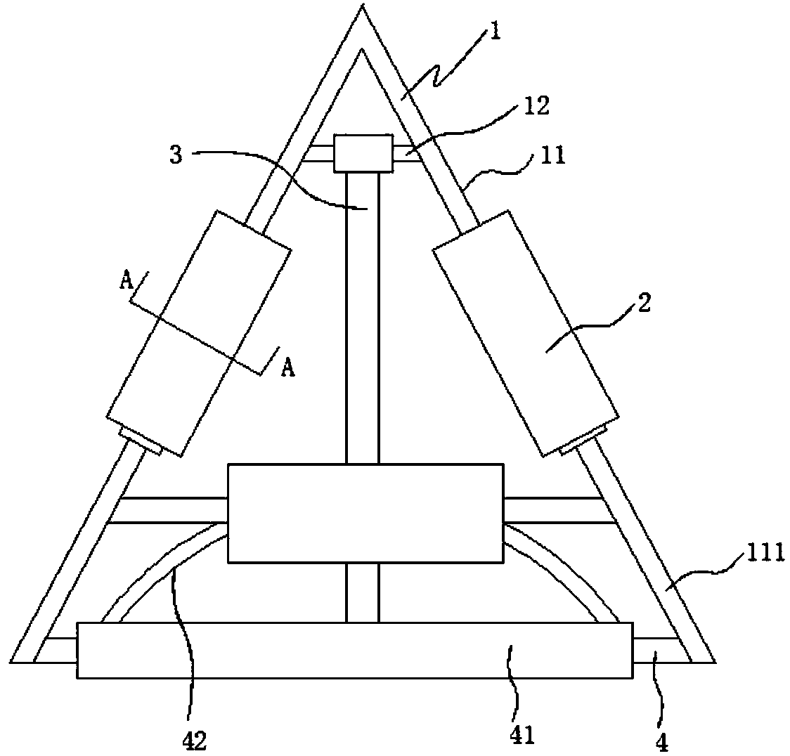 Automobile triangular warning sign