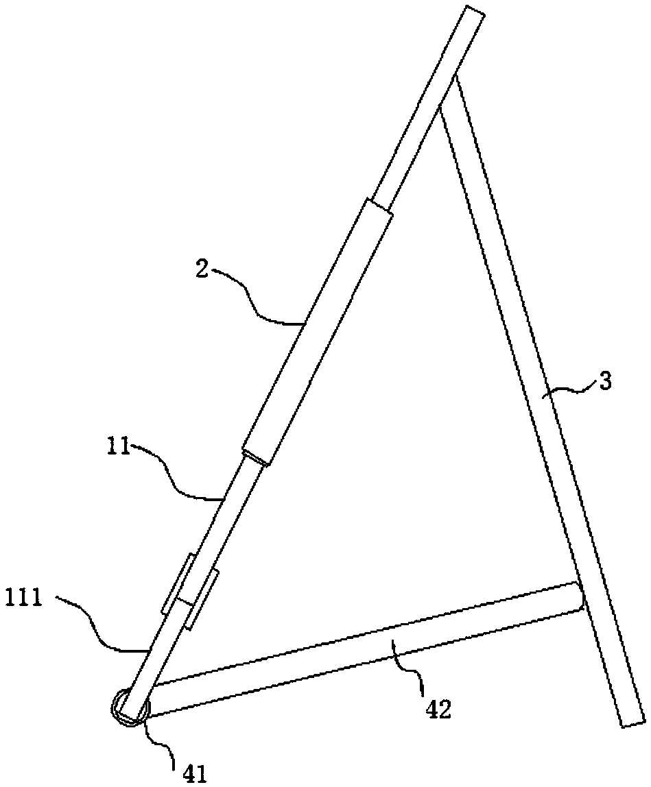 Automobile triangular warning sign