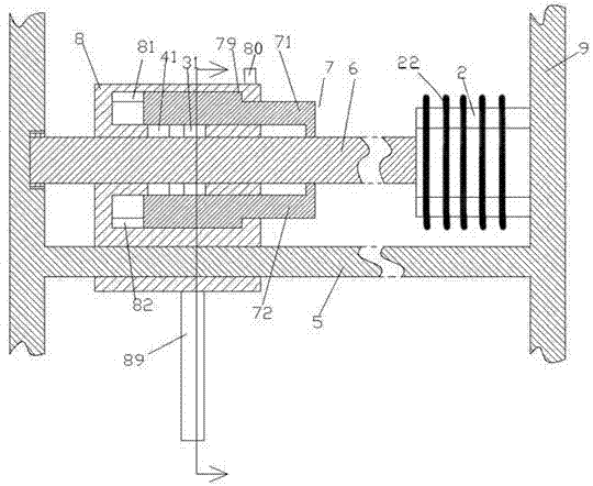 Welding gun walking mechanism with LED indicating lamp and capable of dissipating heat