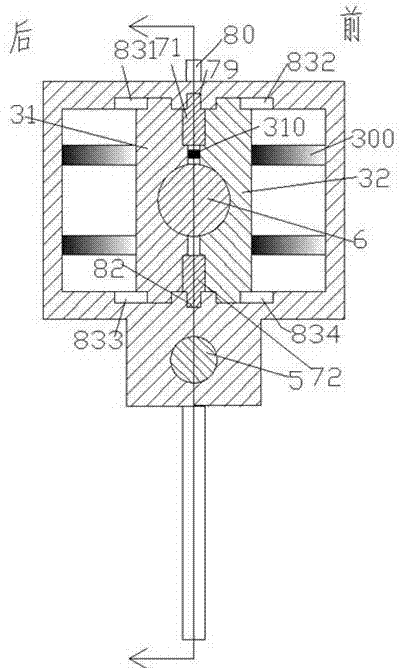 Welding gun walking mechanism with LED indicating lamp and capable of dissipating heat